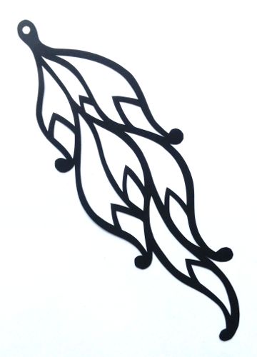 360x500 Cut Paper Design Curly Earring Design Crafts