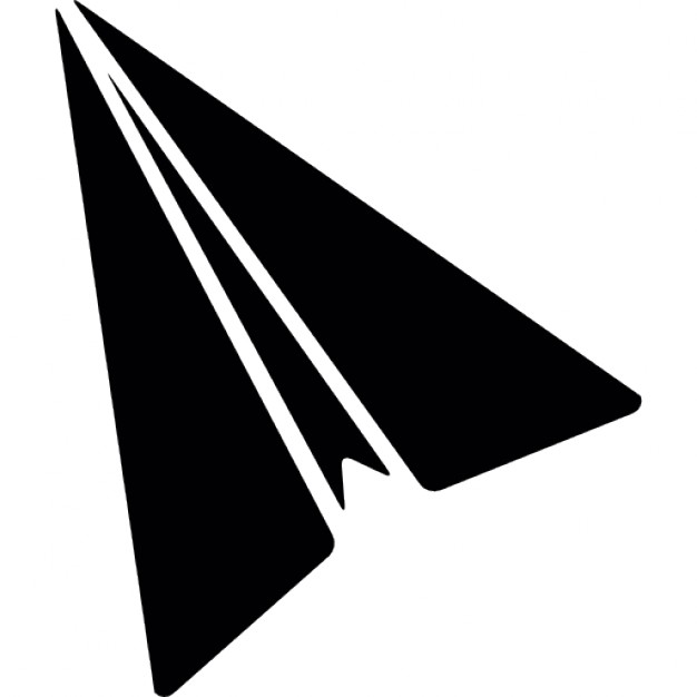 626x626 Paper Airplane Silhouette Icons Free Download