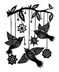 196x240 Birds031313 Silhouettes, Paper Cutting And Stenciling