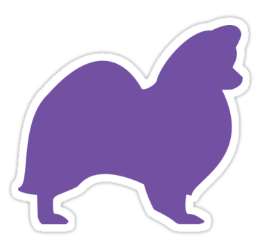 375x360 Papillon Silhouette Purple Stickers By Genesia Redbubble