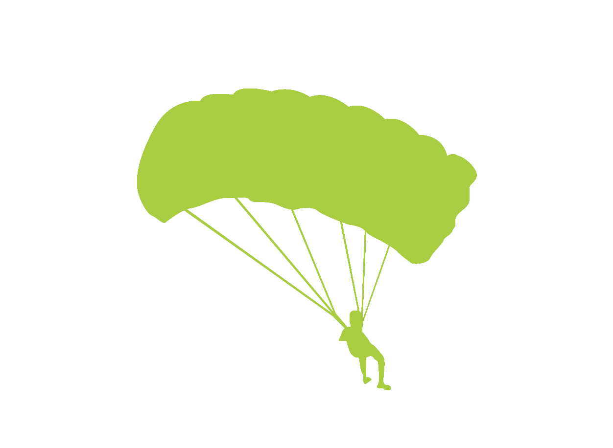 1252x916 Parachute Silhouette Illustration