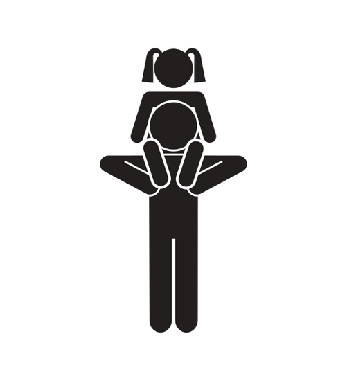 501x550 Family Parents Silhouette