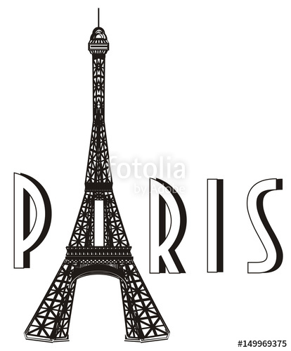 414x500 Paris, France, Eiffel Tower, Symbol, Illustration, Cartoon, Mettal