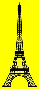 134x300 Paris Silhouette Paintings