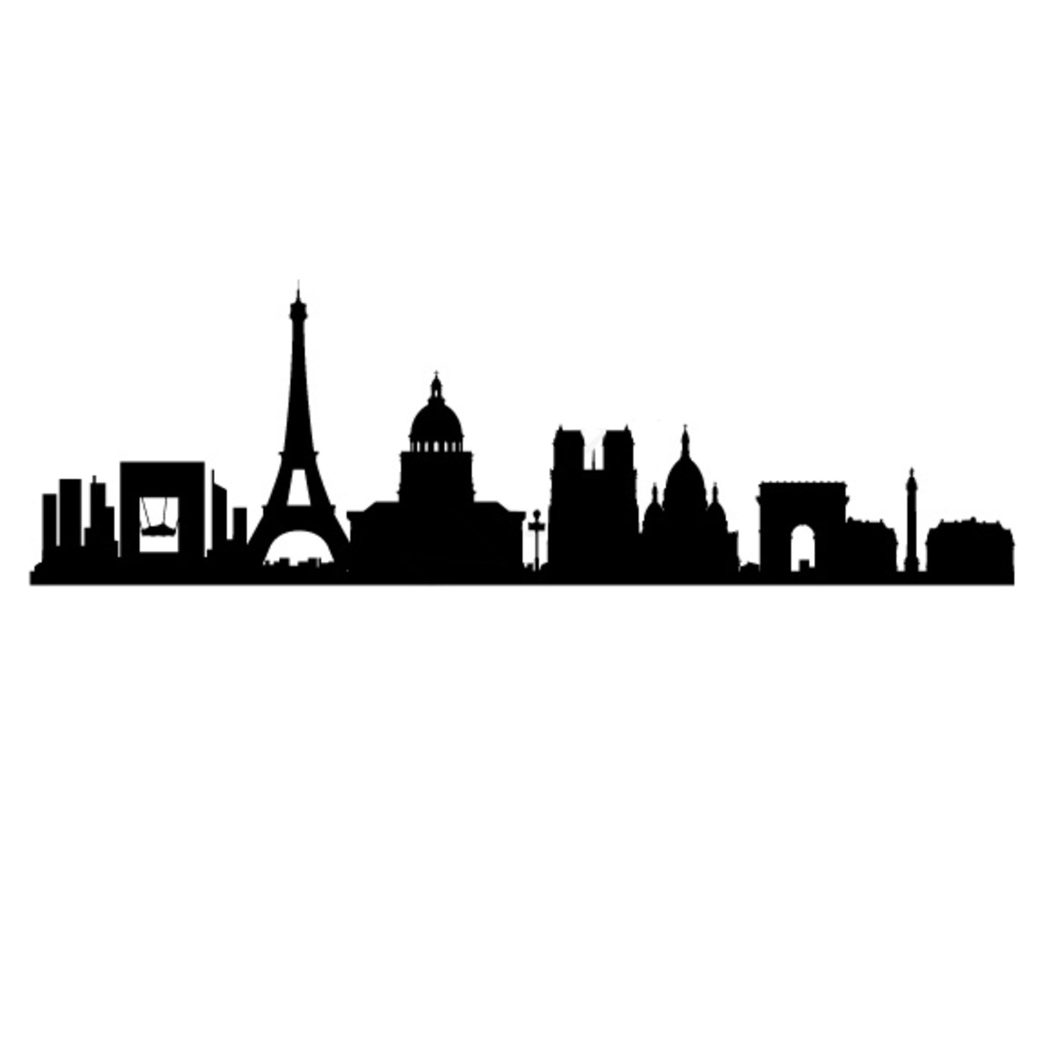 Paris Silhouette Skyline at GetDrawings | Free download