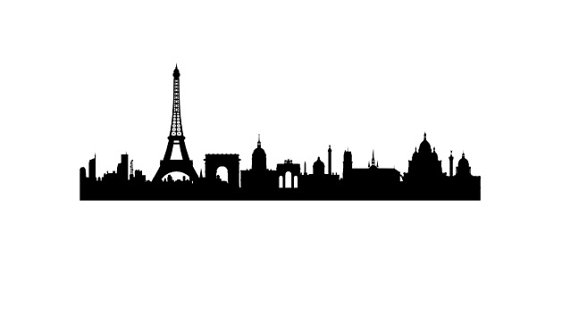 Paris Silhouette Skyline at GetDrawings | Free download