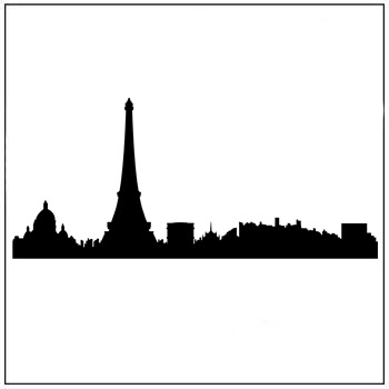 Paris Skyline Silhouette at GetDrawings | Free download