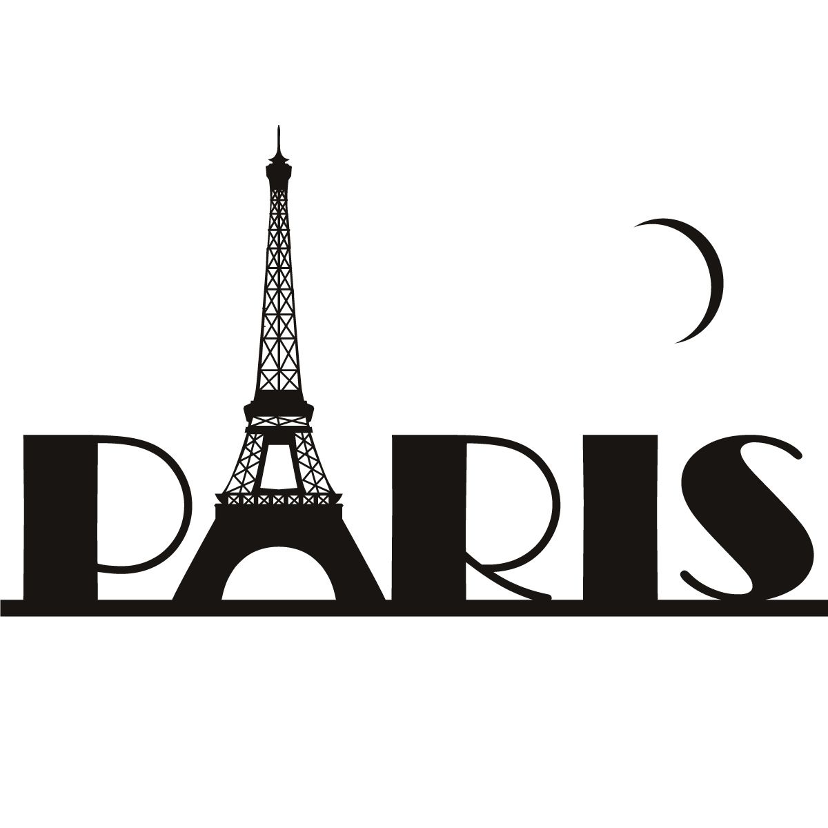 1200x1200 Paris Eiffel Tower France Wall Art Sticker Wall Decal Transfers