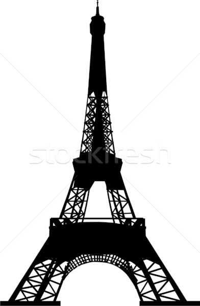 392x600 Silhouette Of Eiffel Tower Vector Illustration Goce Risteski