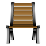 150x150 Garden Bench Silhouette