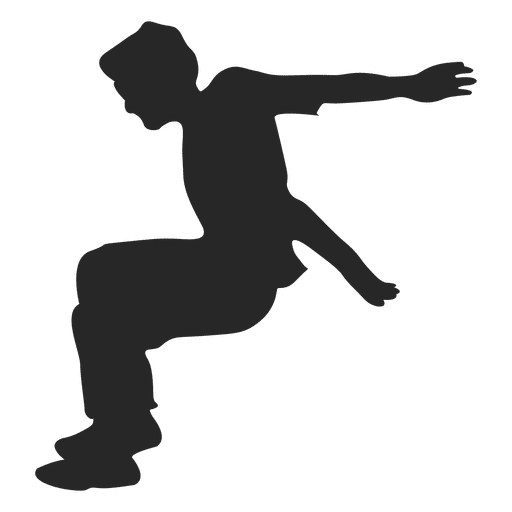 512x512 Parkour Jumping Silhouette 10