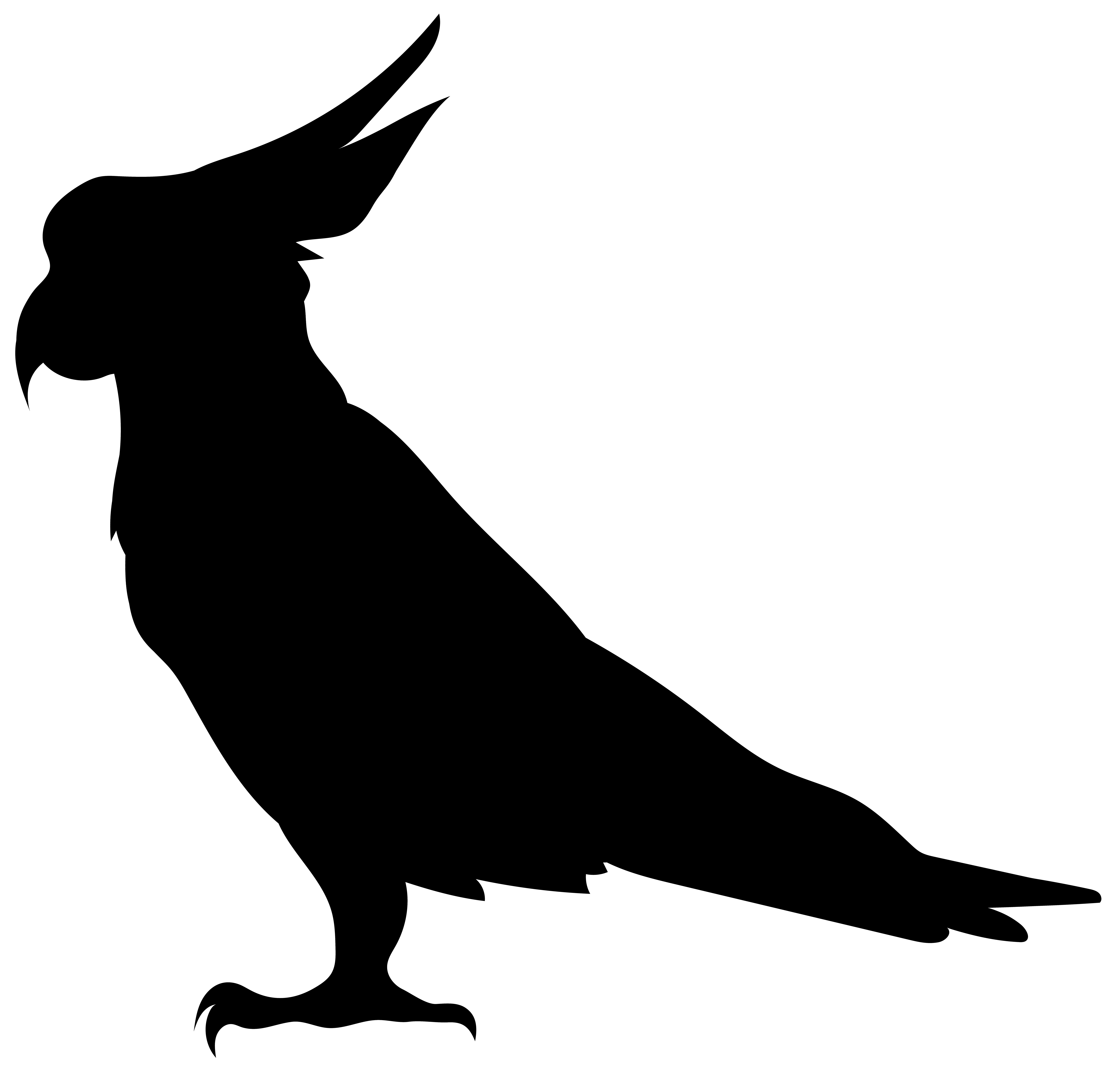 8000x7642 Parrot Silhouette Png Transparent Clip Art Imageu200b Gallery