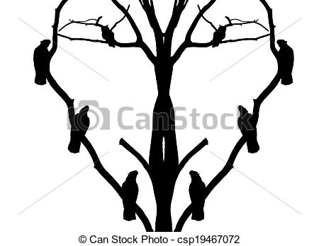 450x348 Parrot Silhouette On The Tree Picture