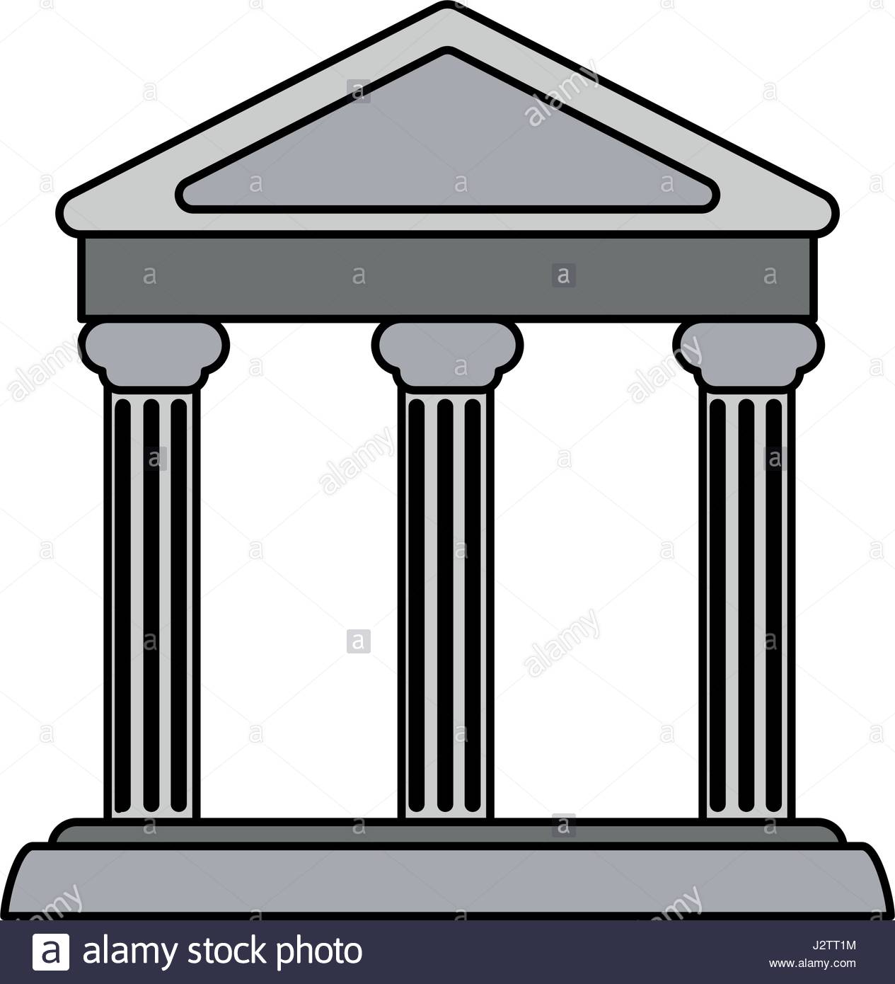 1265x1390 Colorful Realistic Image Parthenon Architecture Icon Stock Vector
