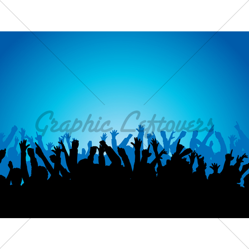 500x500 Party Crowd Gl Stock Images