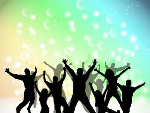 310x233 Abstract Colorful Party Silhouettes Free Vectors Ui Download