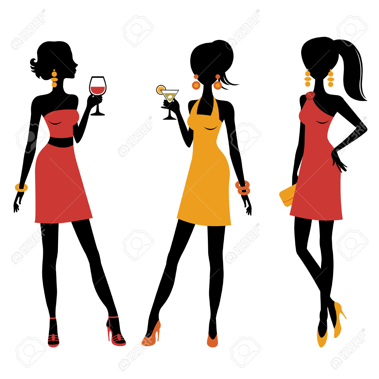1300x1300 Party Girl Clip Art Clipart