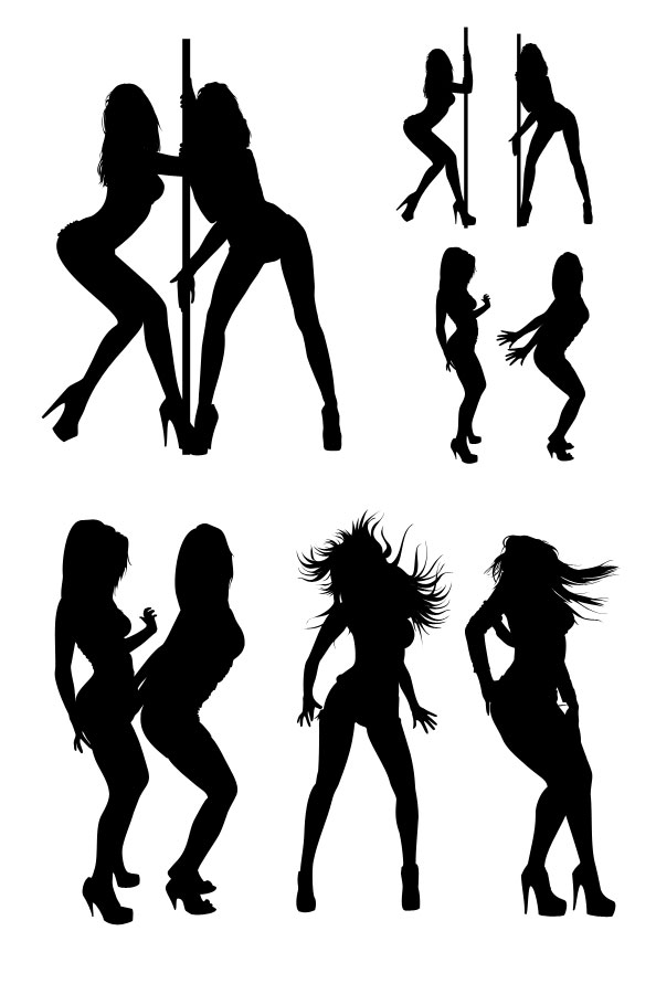 594x891 7 Hot Dancing Girl Silhouettes