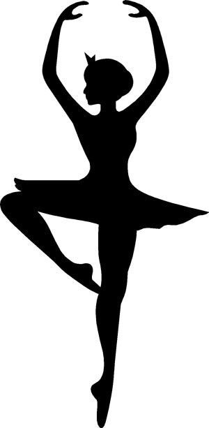 300x613 Ballerina Silhouette Ballerina Silhouette Decal Baby Girl