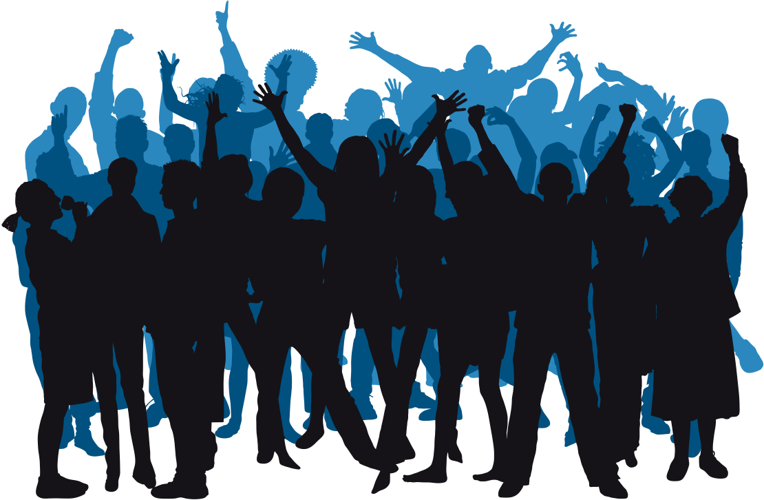 1110x726 Party People Silhouette Clipart Panda