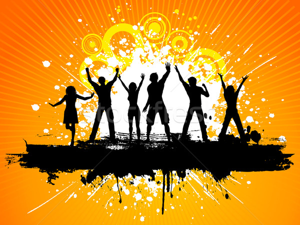 600x450 Grunge Party People Vector Illustration Kirsty Pargeter