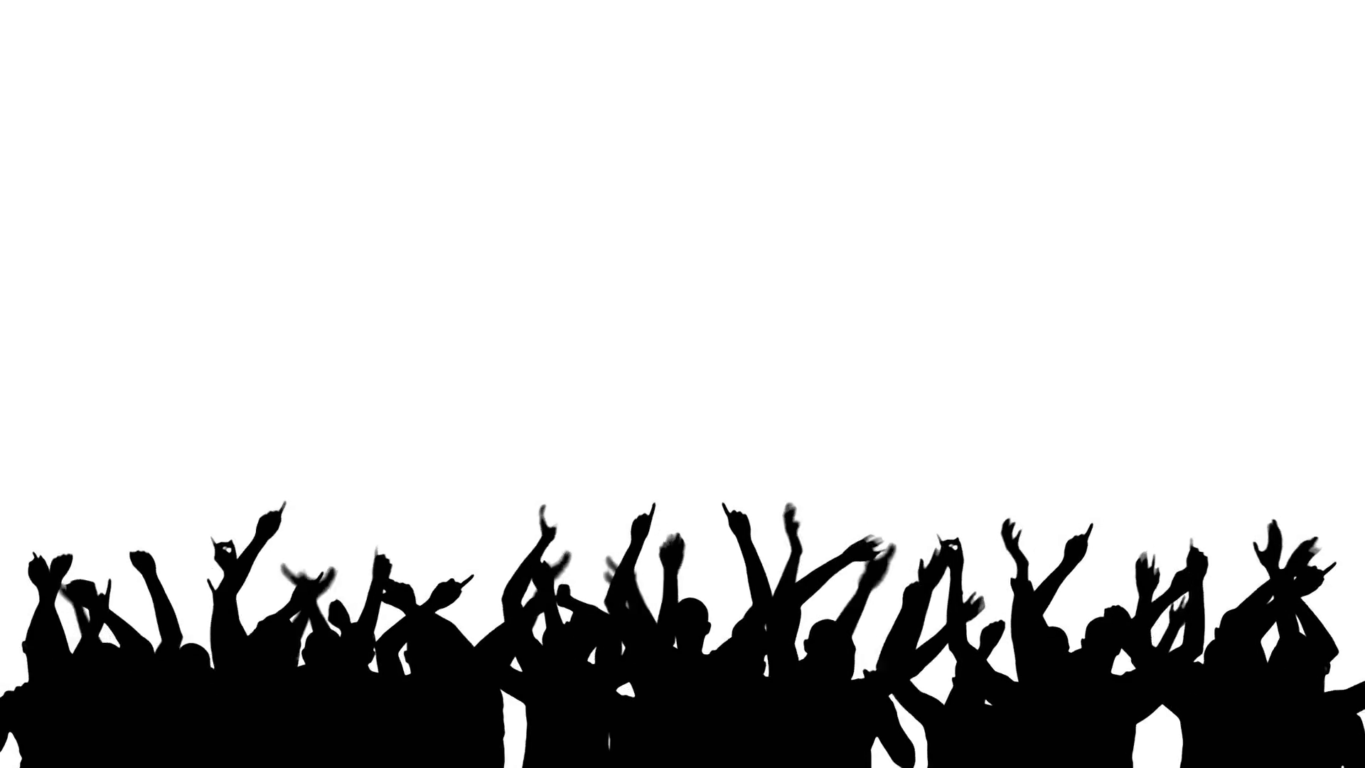 1920x1080 Party Crowd Silhouette 4k Motion Background