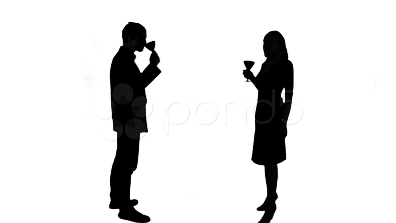 1280x720 Stock Video Party Silhouettes Side ~