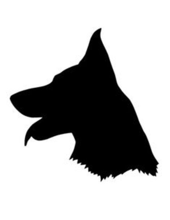 570x738 German Shepherd Stencil Made From 4 Ply Mat Board German