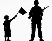170x135 Items Similar To Sale Patriotic Silhouette With One Child And One