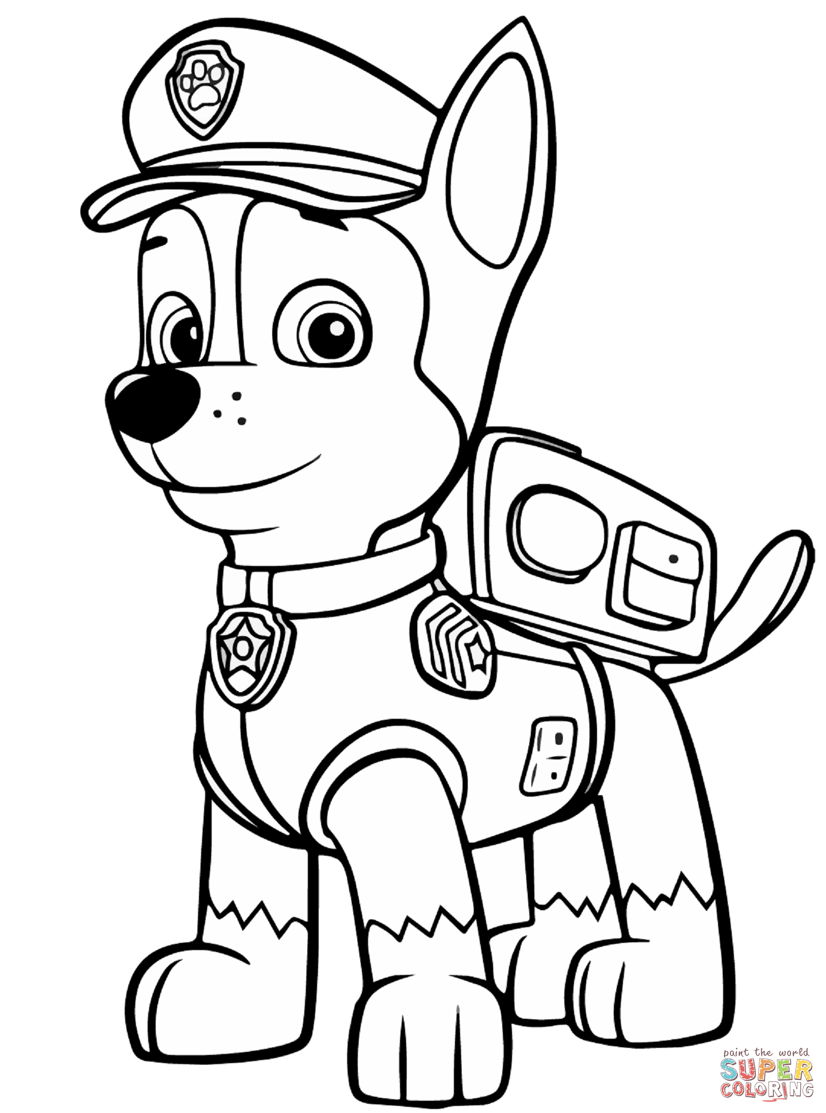 paw patrol chase silhouette at getdrawings  free for