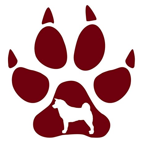 463x463 Akita Paw Print Silhouette