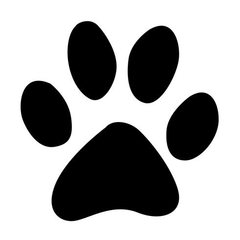 Paw Print Silhouette at GetDrawings | Free download
