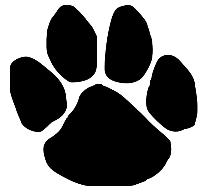 655x621 Paw Print Silhouette Dog Paw Print Wall Decal Decal Design Shop