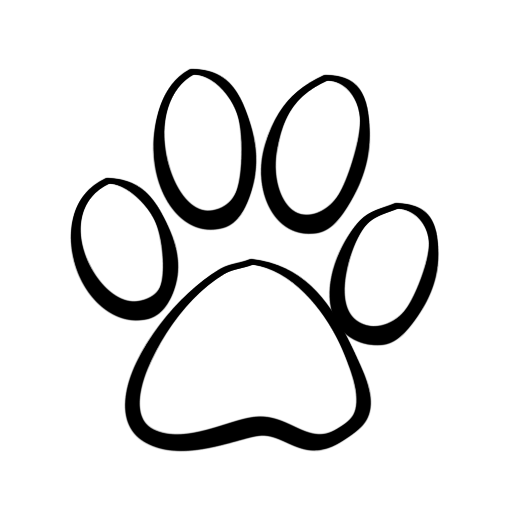 512x512 Marvellous Inspiration Paw Print Clipart Clip Art Outlinewildcat
