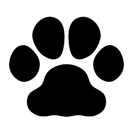 263x262 Bulldog Paw Print Silhouette Invitaciones