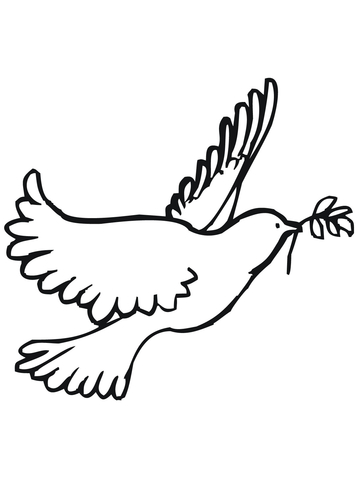360x480 Peace Dove Coloring Page Free Printable Coloring Pages