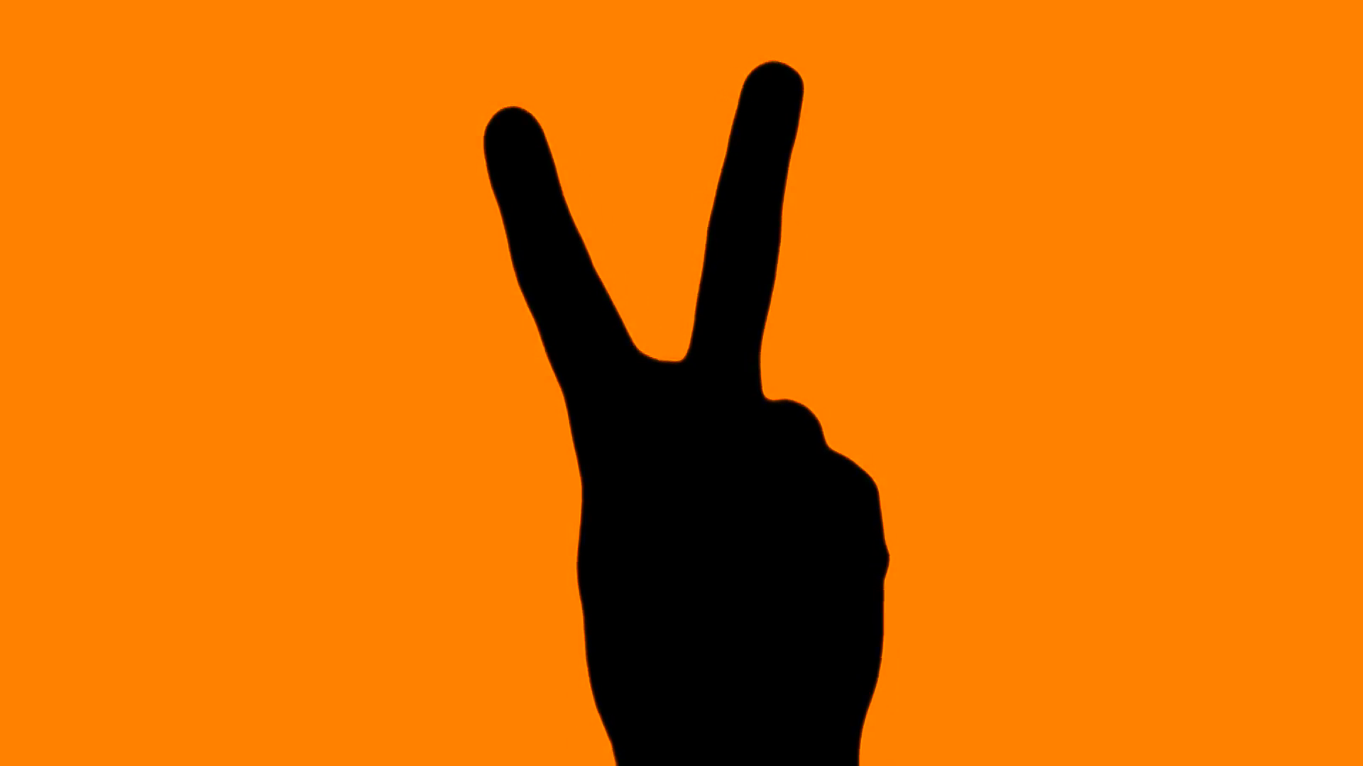 1920x1080 Peace Sign Orange