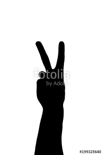 334x500 Peace Sign Hand Silhouette Stock Photo And Royalty Free Images