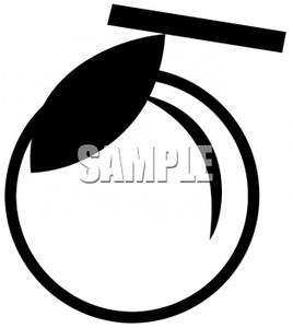 268x300 Clipart Of A Peach Silhouette