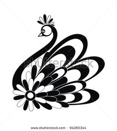 236x265 Stock Vector Silhouette Of A Swan 39864943.jpg