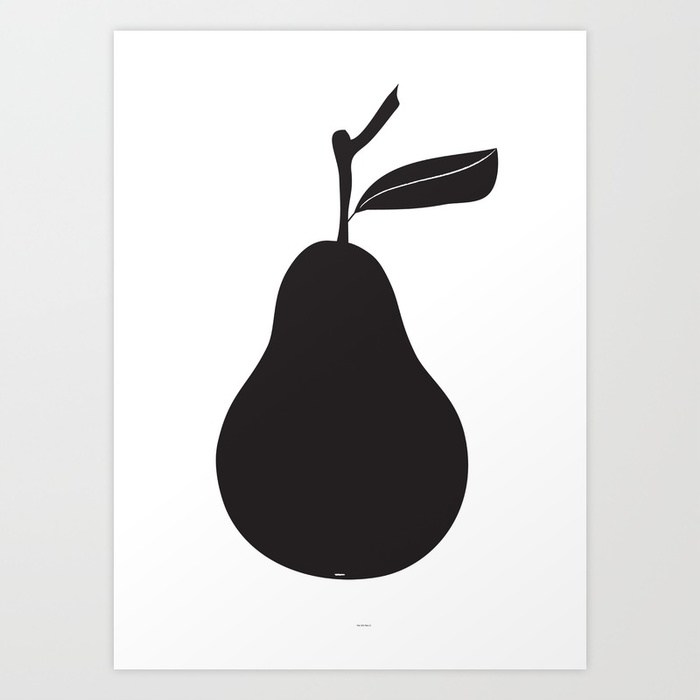700x700 Pear Silhouette Art Print By Ramalamb Society6