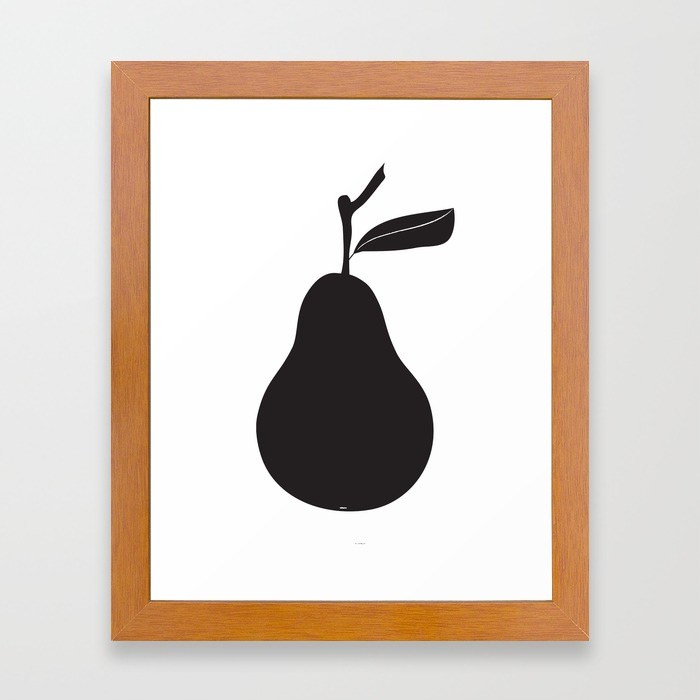 700x700 Pear Silhouette Framed Art Print By Ramalamb Society6