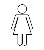 140x160 Pedestrian Silhouette Sign Isolated Icon Vector Illustration