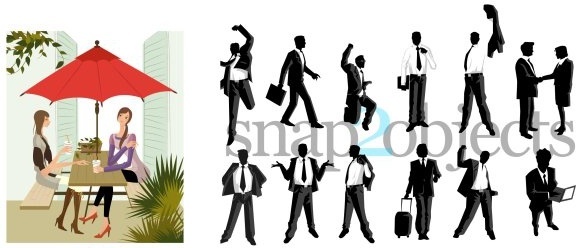 576x248 People Walking Vector Free Vector Download (6,317 Free Vector)