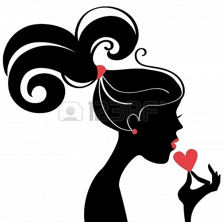 450x446 Perfil Silhuetas Woman Silhouette, Silhouettes