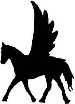255x350 Pegasus Side View In Silhouette Quiet Book Ideas