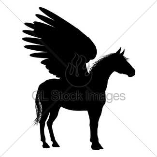 325x325 Silhouette Pegasus Gl Stock Images