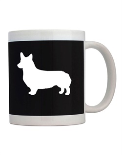 250x319 Pembroke Welsh Corgi Silhouette Embroidery Mug