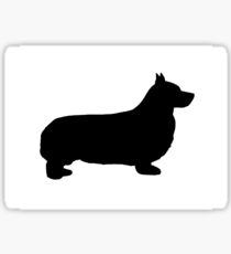 210x230 Pembroke Welsh Corgi Silhouette Stickers Redbubble
