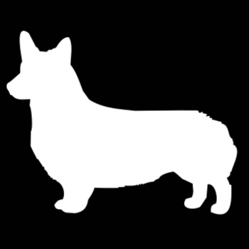 350x350 Buy One Of Our Pembroke Welsh Corgi Silhouette Embroidery Gifts